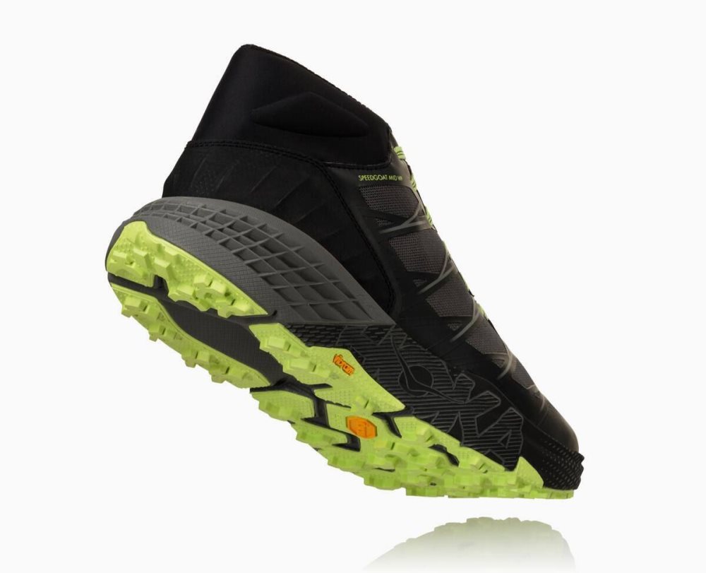 Hoka Speedgoat Mid Waterproof Black / Grey | 13094QUGR