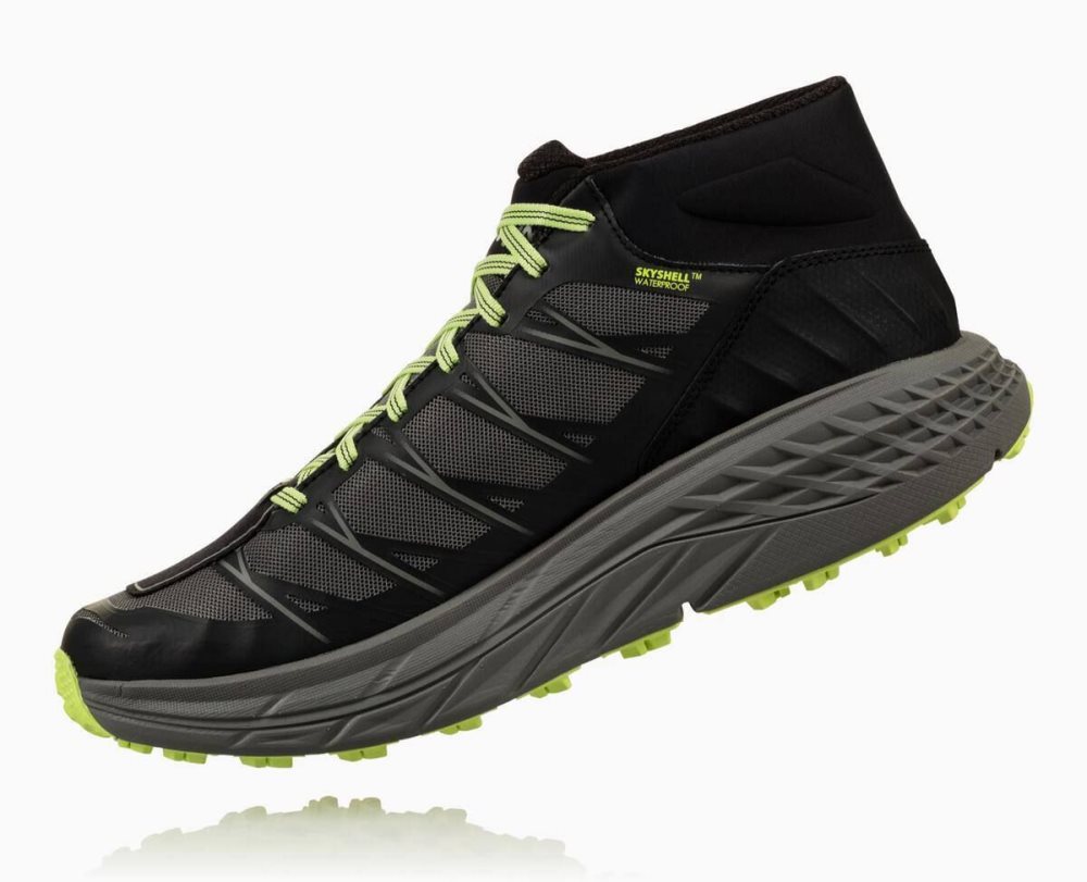 Hoka Speedgoat Mid Waterproof Black / Grey | 13094QUGR