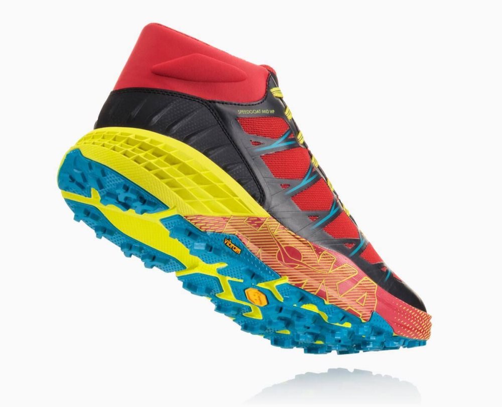 Hoka Speedgoat Mid Waterproof Red / Blue | 97824LTCG