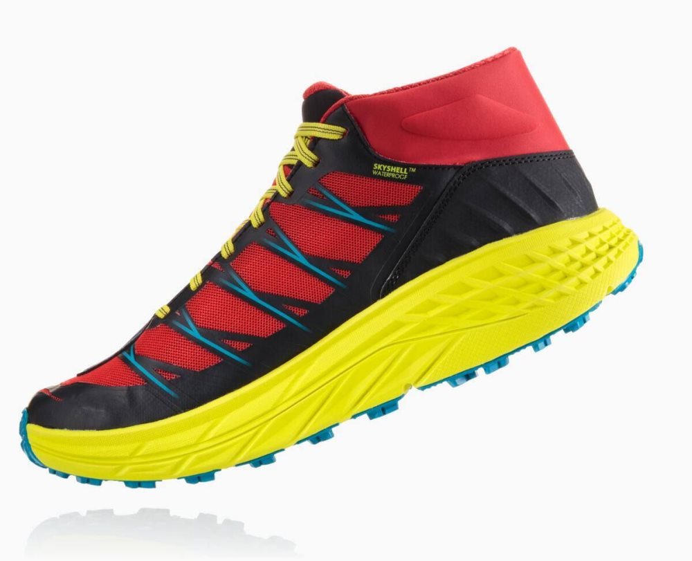 Hoka Speedgoat Mid Waterproof Red / Blue | 97824LTCG