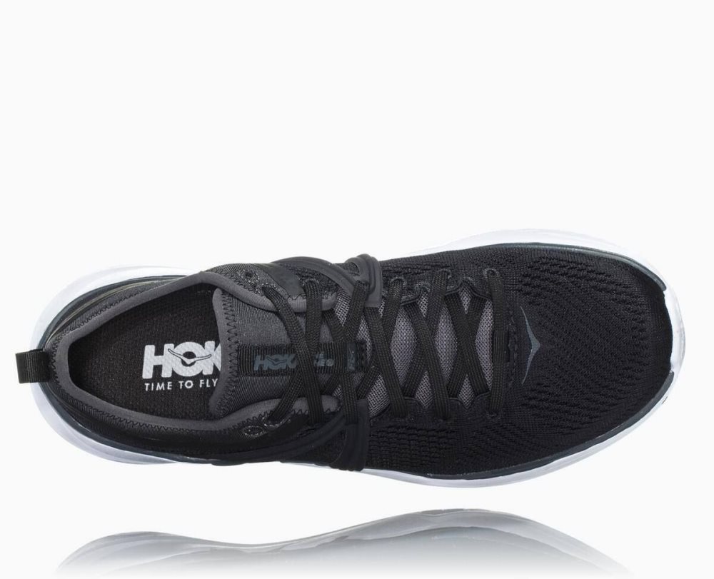 Hoka Tivra Black / Dark Grey | 57612OYLM